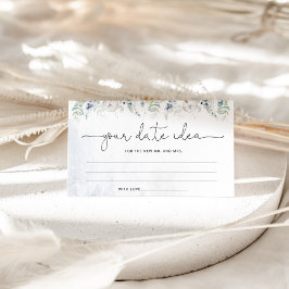 Winter eucalyptus Datum för kvällstankar. Datum bu Tilläggskort