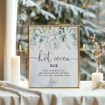 Winter eucalyptus Hett cocoa pub Poster<br><div class="desc">Vinterjulbubblan Hett kakao pub Poster. "Baby är det kall utanför" dekorationen för babydusch. Matchande objekt är tillgängliga.</div>