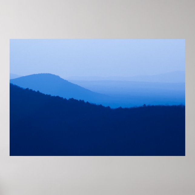 Winter Evening, Petit Jean River Valley, Arkansas Poster (Framsidan)