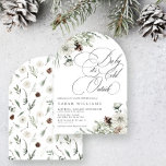 Winter Evergreen Baby sitt Kall utanför babydusche Inbjudningar<br><div class="desc">Backa dina kära i värmen av firande med den elegant designade kallelsen till babyduschen. "Baby Det är Kall utanför" ger fronten en graciös kalligrafi i stil, perfekt kompletterad med en ren arrangemang av evergreen sprigs, mjuka blommor och subtila finkar. Den här utformningen framkallar en vinterdags tysta skönhet och skapar en...</div>