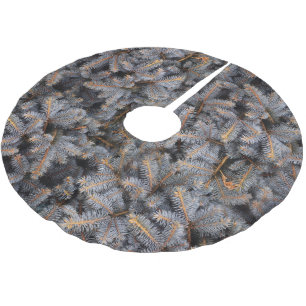 Winter Evergreen Blue Spruce Gräs Träd Julgransmatta Borstad Polyester