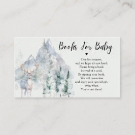 Winter Evergreen Books For Baby Enclosure Card Tilläggskort