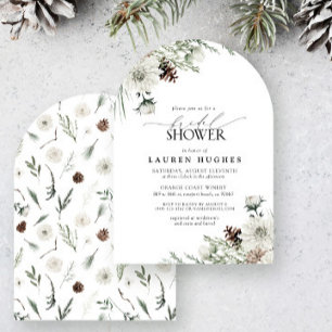 Winter Evergreen Elegant Inbjudningskort för möhip