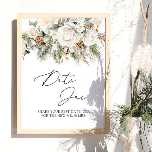 Winter Evergreen och Blommigt Burk Möhippa-spel Poster (Skapare uppladdad)