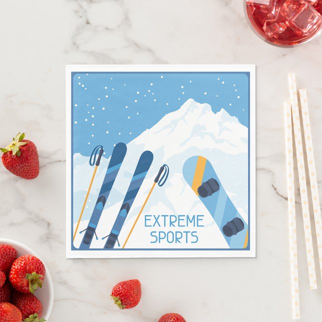 Winter Extreme Sports Pappersservett (Skapare uppladdad)
