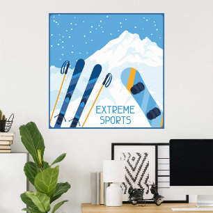 Winter Extreme Sports Poster