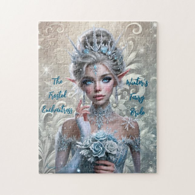 Winter Fairy Bride Magic Winter Wonderland Pussel (Vertikal)