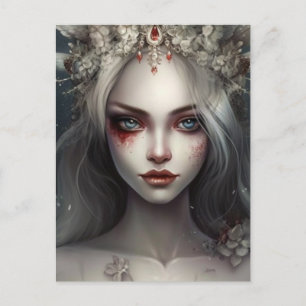Winter Fairy Gothic Queen Vykort