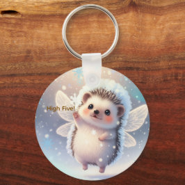 Winter Fairy Hedgehogs  – Cute Snowflake  Nyckelring