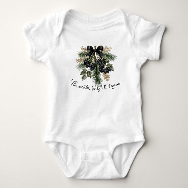 Winter Fairytale Baby Helgdag T Shirt (Framsida)