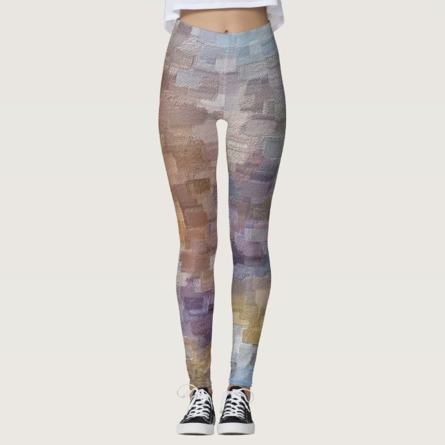 Winter Fall, Abstrakt Leggings (Framsida)