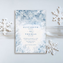 Winter Falling Snö Forest Rustic Elegant bröllop