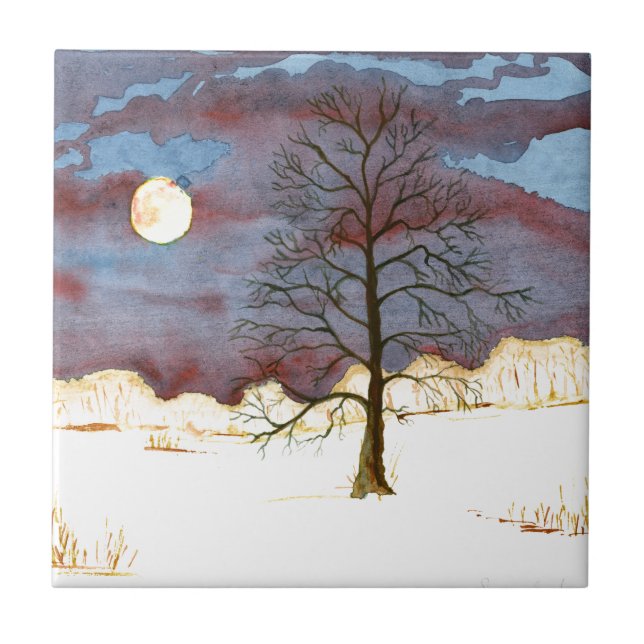 Winter Fält Kakelplatta (Framsidan)