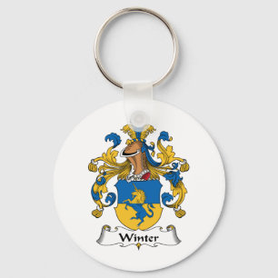 Winter Family Crest Nyckelring