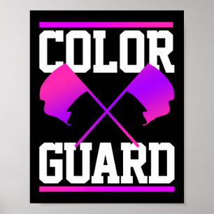 Winter Färg Guard Flagga Poster