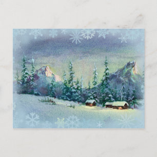 WINTER FARM by SHARON SHARPE Vykort