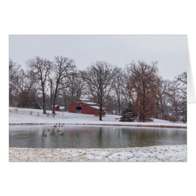 Winter Farm Pano OBS Kort (Framsidan Horizontal)