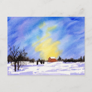 Winter Farm Vykort