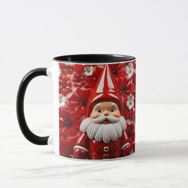 Winter Festive 3D Mugg - Perfekt för Mysigt Helgda (Vänster)