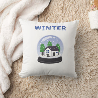 Winter Fidget Spinner Throw Pillow Kudde