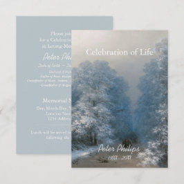 Winter Firande i Life 2-meddelande Inbjudningar