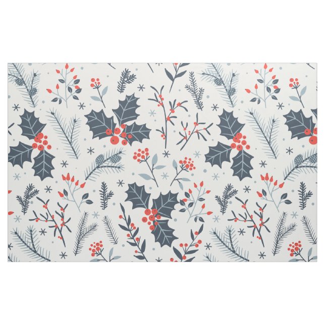 Winter flora tyg (Fat Quarter)
