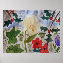 Winter Flowers & Holly