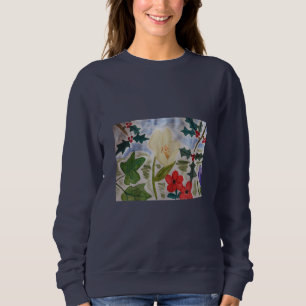 Winter Flowers & Holly Sweatshirt T Shirt