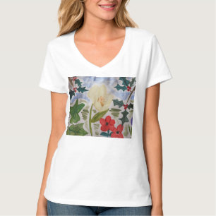Winter Flowers & Holly T Shirt