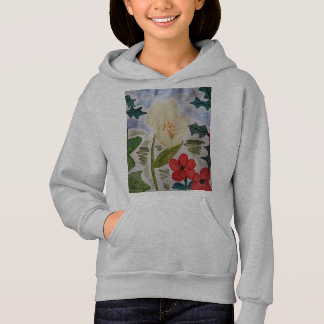 Winter Flowers& Holly T Shirt (Framsida)