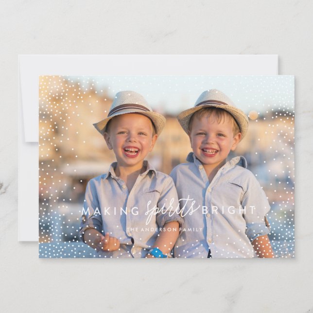 WINTER FLURRIES-fotojulkort Julkort (Framsida)