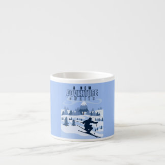 Winter för snowboarding utomhus Äventyr Espressomugg