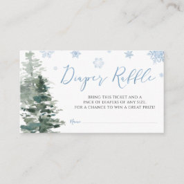 Winter Forest Blue Det är Kall utanför tidningen Tilläggskort