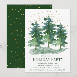 Winter Forest Company Julfest Inbjudningar