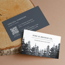 Winter Forest | Evergreen Träd Logotyp