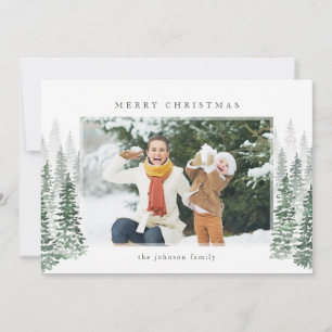 Winter Forest Helgdag Card Julkort