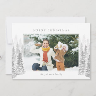 Winter Forest Helgdag Card Julkort