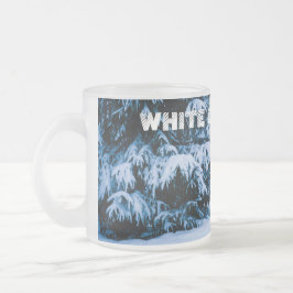 Winter Forest Julgran Frostad Glasmugg