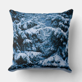 Winter Forest Julgran Kudde