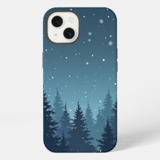 Winter Forest Night iphone case