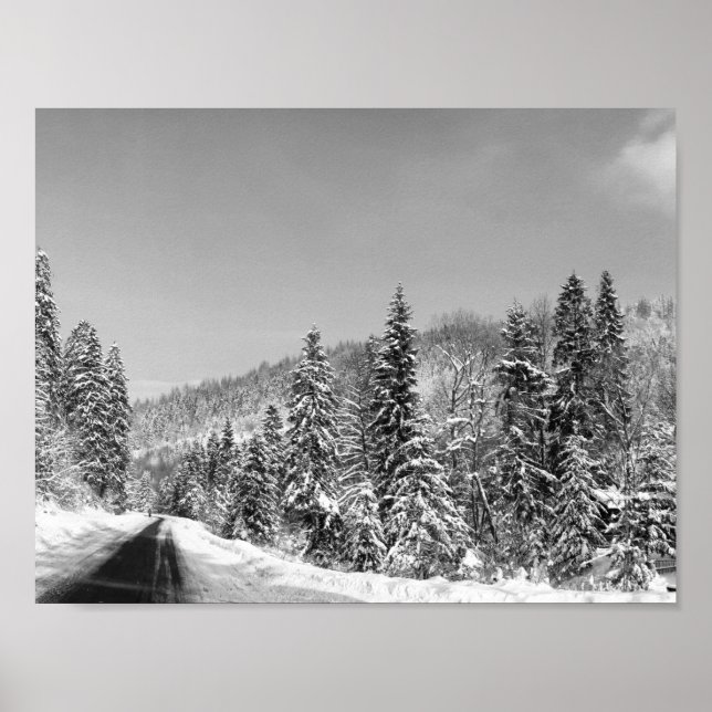 Winter Forest Road Poster (Framsidan)