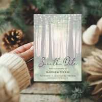 Winter Forest | Rustic String Ljus Spara datum
