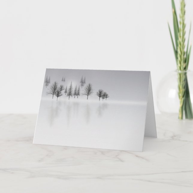 Winter Forest Scene Kort (Framsida)