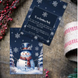 Winter Forest Snögubbe jul Party Inbjudningar<br><div class="desc">Inbjudan gäster till er julfest med denna festliga vinterskog från Snögubbe vid Julfesten Inbjudan. Inbjudan har ett sött snögubbe i ett charmerande top hat och en sjalv som står på en vinterplats med fallande snö. Anpassa med din information om party och OSA. Ytterligare presentartiklar och helgdag som är tillgängliga med...</div>