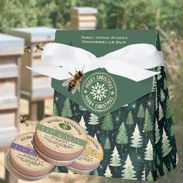 Winter Forest & Snowflake Personlig Apiary Gift Presentaskar