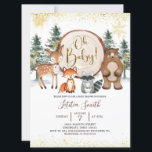 Winter Forest Woodland Oh Baby Baby Shower Inbjuda Inbjudningar<br><div class="desc">Vinterskogsträtt Oh Baby Baby Shower-inbjudan</div>