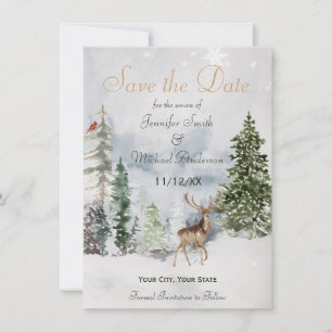 Winter Forest Woodland Spara datum Datumet