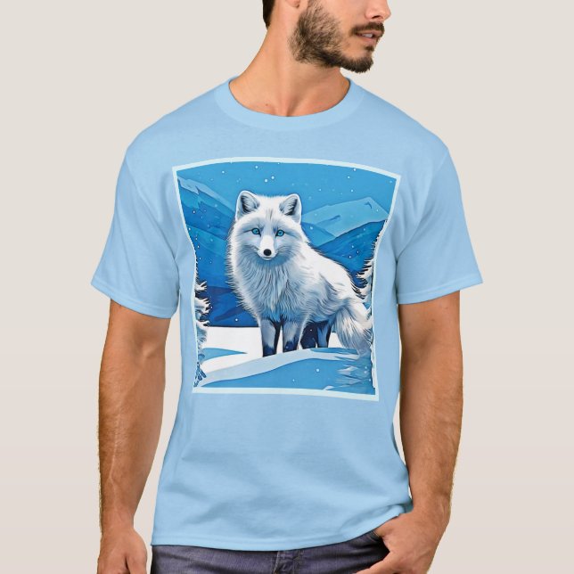 Winter Fox Art T Shirt (Framsida)