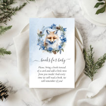 Winter Fox Baby Shower Bokar för Baby