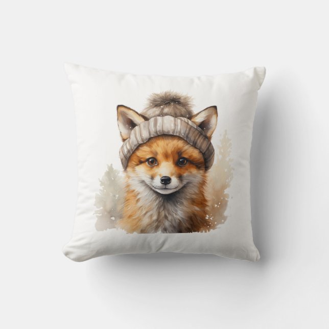 Winter Fox Dekorativ kudde (Framsida)